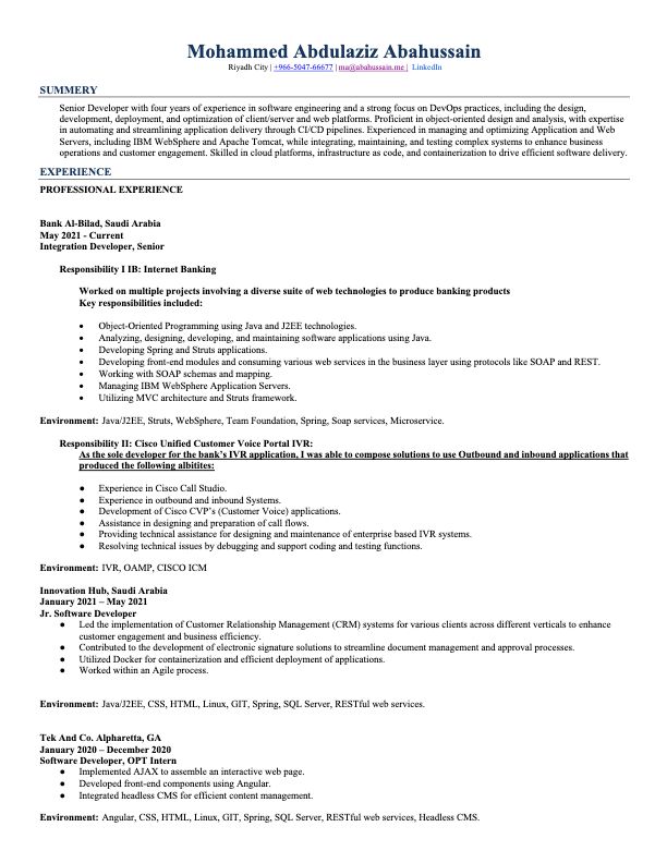 سيرتي الذاتية